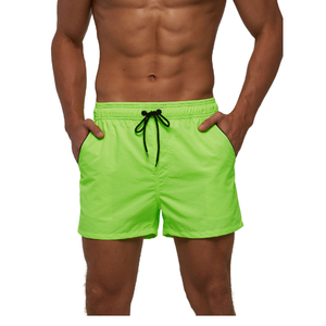 Shorts décontractés pour hommes personnalisés de haute qualité en polyester/coton, taille haute avec cordon de serrage, motif uni sur le devant, séchage rapide et respirant - Product Image 3