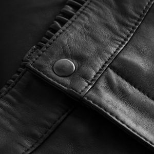 <b>Men's</b> Casual Sports <b>Leather</b> <b>Shorts</b> Custom Waist Size Vintage Decoration OEM Factory Wholesale - Product Image 5