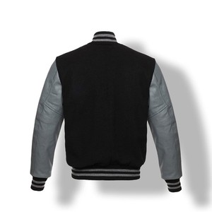 Blouson de baseball à manches en cuir personnalisé de style High Street pour hommes veste universitaire de haute qualité OEM ODM dernier modèle de mode - Product Image 3