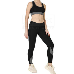 Conjunto de Yoga Transpirable de Talla Grande para Mujer, Secado Rápido, Servicio OEM, Diseño Personalizado, Conjunto de Yoga para Mujer Hecho de Spandex/Poliéster - Product Image 4