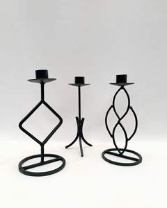 Portavelas de mesa Tarro de vela único para el hogar Decoración navideña Fiestas de boda - Product Image 6