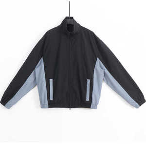 Vestes coupe-vent imperméables coupe-vent veste à col montant pour hommes vêtements de rue pour hommes Hip Hop vestes décontractées - Product Image 6