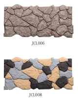 Pierre artificielle Pebble PU, aspect pierre naturelle ronde 3D, légère, imperméable, ignifuge, pour décoration murale extérieure