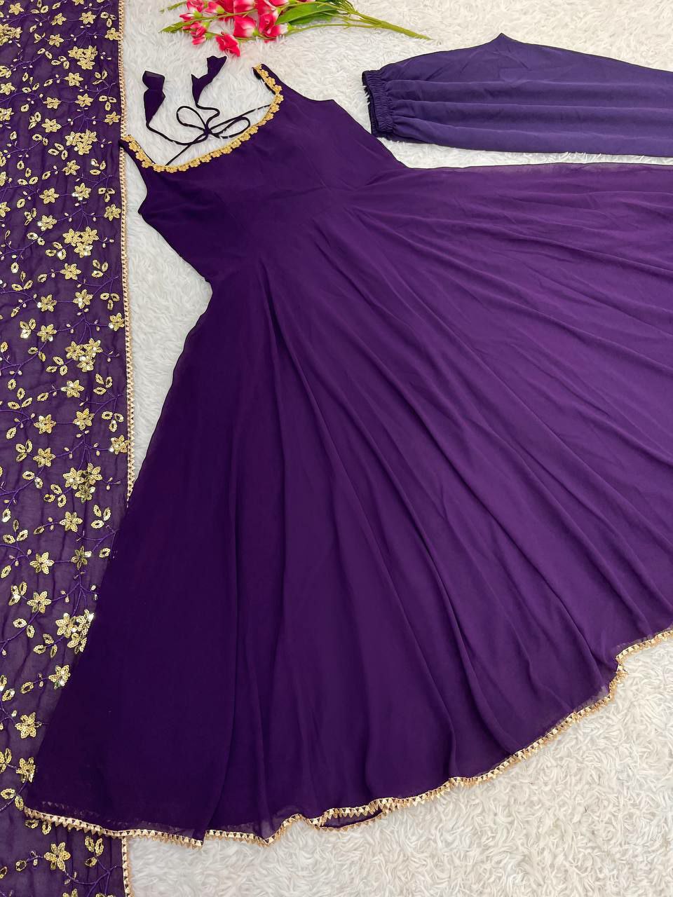 strapless open back dress Classy Long Lilac Sleeveless Crystals Tulle Evening Party Gowns – Dbrbridal main image 1