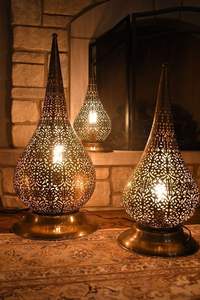 Unique <b>Moroccan</b> style enamel <b>decorative</b> metal lantern ideal for luxury interiors weddings - Product Image 5