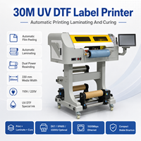 Imprimante UV DTF automatique à tête simple/double XP600 DX7, machine UV LED double face pour impression d'étiquettes couleur rouleau à rouleau