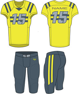 Conjunto de uniforme de fútbol americano para hombres, nuevo diseño con características transpirables, Manga corta personalizable, servicio OEM disponible - Product Image 2