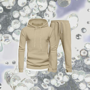 Sudadera con Capucha Extra Grande para Hombre, Conjunto Deportivo Informal de Pantalones Deportivos y Sudadera de Manga Larga - Product Image 1