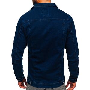 Veste en jean anti-rides pour hommes, vêtements décontractés de qualité supérieure, dernières créations, vente promotionnelle, veste en jean pour hommes avec logo/couleur personnalisé - Product Image 6