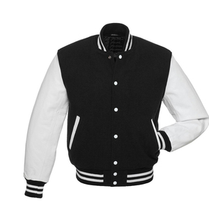 Fabricante al por mayor de alta calidad Letterman hombres personalizado Vintage Streetwear Invierno en Blanco Varsity béisbol Collage chaqueta - Product Image 4