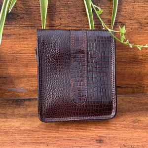 Nuevo bolso de cuero cruzado con patrón de cocodrilo marrón, Mini bandolera cosida a mano para mujer, bolso estético elegante Vintage - Product Image 5