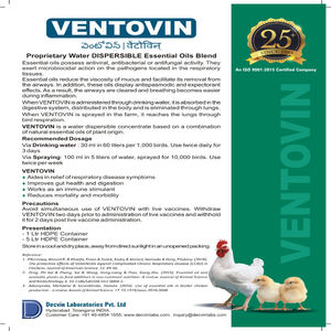 Ventovin-Mezcla patentada de aceites esenciales dispersables en agua, aditivos para piensos vitamínicos para aves de corral para pollos - Product Image 3