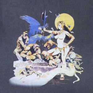 T-shirt en coton surdimensionné vintage à impression numérique DTG personnalisée pour homme, impression personnalisée, 230 GSM, fabricant OEM ODM - Product Image 2