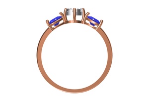 Anillo de compromiso de diamantes chapado en oro de 14 quilates de alta calidad superventas al por mayor diseño elegante certificado por IGI ideal para aniversario - Product Image 3