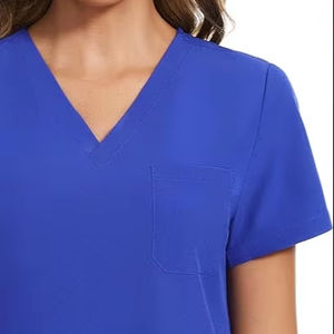 Personalizado de alta calidad con estilo mujeres médico Scrub Set cómodo uniforme de enfermería con bolsillos - Product Image 1