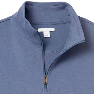 <b>Men's</b> Regular Fit <b>Quarter</b> Zipper Sweatshirt Pullover Lightweight Cotton Top Breathable Sun Protection Outdoor Sweatshirts - Product Image 5