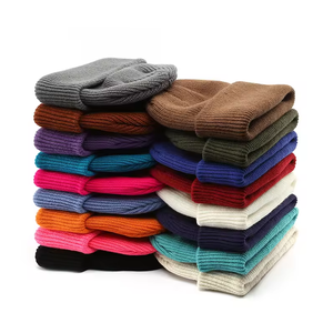 New arrival autumn <b>winter</b> custom logo unisex cold hat two colors knit headwear beanie <b>caps</b> <b>for</b> <b>men</b> - Product Image 2