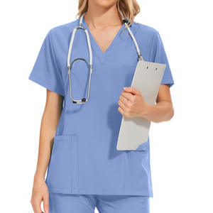 Venta caliente Custom Scrubs Set Stretch Transpirable Mujeres Jogger Uniformes de enfermería Medical Spandex Hospital Uniformes quirúrgicos - Product Image 2