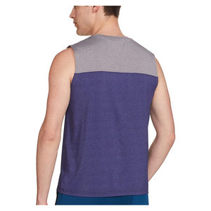 เสื้อกล้ามผู้ชายผ้าคอตตอนถักแบบเส้นใยไม้ไผ่/สีพื้นระบายอากาศได้ดีสไตล์สตรีทสวมใส่ในยิม - Product Image 5