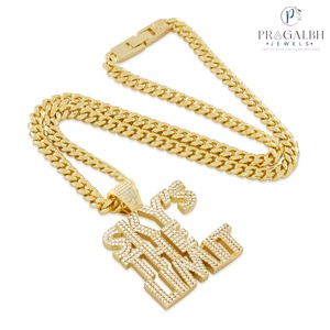 Tùy Chỉnh Mạ Vàng <span class=keywords><strong>Skys</strong></span> Giới Hạn Vòng Cổ Cho Nam Giới Hip Hop Bling Chuỗi Phong Cách Thời Trang Thời Trang Thời Trang Trang Sức - Product Image 2