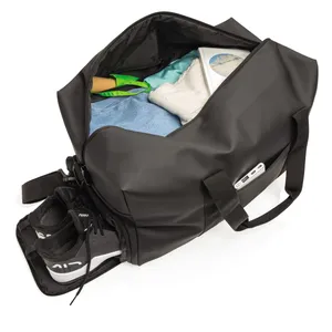 Borsa da Weekend Personalizzata in PU Liscio, Zaini Sportivi Promozionali con Coulisse per Merchandising - Product Image 5