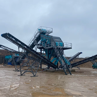 Centrale de criblage et de lavage de pierres, sable et gravier Constmach 300-350 TPH avec pompe à engrenages et moteur AC, garantie de 2 ans, service après-vente disponible à l'étranger