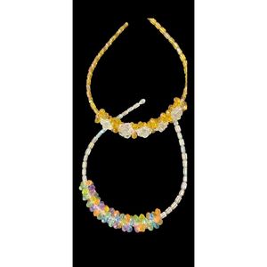 Montana HRB1-5 Boucles d'oreilles créoles tendances Bandeau et oreillette en plastique cristal Ensemble - Product Image 1