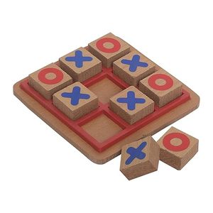 Jeu de Tic Tac Toe en bois conçu pour une esthétique haut de gamme, idéal pour la décoration intérieure et les amateurs de jeux - Product Image 3