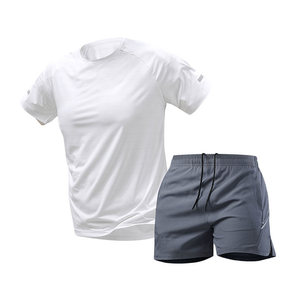 Vêtements de sport hommes course lâche séchage rapide vêtements shorts à manches courtes hommes fitness nouveau costume d'été - Product Image 1