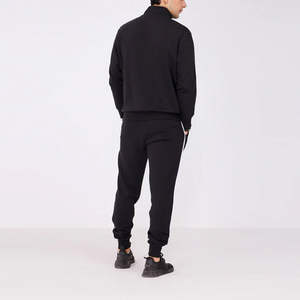 Survêtement en tissu de haute qualité pour hommes avec fermeture à glissière sur le devant et col montant pour l'hiver Logo personnalisé Survêtement pour hommes - Product Image 5