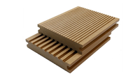 Dalles de terrasse extérieures en WPC à texture bois 3D en relief, revêtement de sol composite bois-plastique massif, terrasse en teck 140-25MM