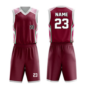 Kit imprimé de sublimation pour hommes, uniformes de basket-ball col en V avec logo personnalisé, produits personnels, uniformes de sport, ensemble court d'été - Product Image 3