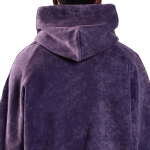 Sudadera con Capucha de Alta Calidad para Hombre, Estilo Urbano de Invierno, Mezcla de Algodón y Felpa, Lavado Ácido, Corte Regular, Resistente al Viento y Transpirable - Product Image 6