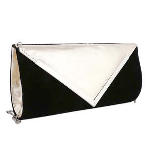 Bolso de mano de terciopelo para mujer (328) - Negro - Product Image 1