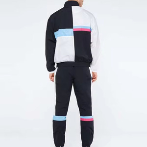 Chaqueta cortavientos de bloque de color Estilo Vintage de los años 90 y conjunto de joggers ropa deportiva retro chándales de hombre hechos de alta calidad - Product Image 6