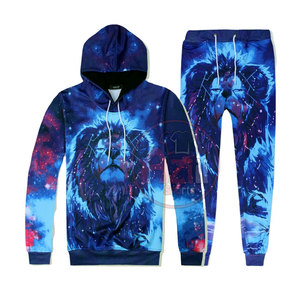 Private Label Winter <b>Plus</b> <b>Size</b> 100% Cotton Sublimation Tracksuits Men Custom <b>Jogger</b> <b>Set</b> with Customized Logo - Product Image 1