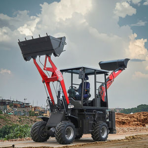 4-इन-1 बाल्टी के साथ भारी-शुल्क 10-टन बैकहोए लोडर और निर्माण स्थलों के लिए विस्तारित पहुंच हाथ - Product Image 2