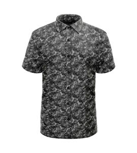 Polo de golf pour homme de qualité supérieure avec imprimé floral, tissu respirant et évacuant l'humidité, vêtements de golf performants à manches courtes - Product Image 6