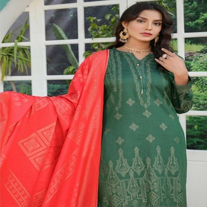 Trajes de mujer informales JACQUARD BROSHIA de 3 piezas hermosos y elegantes colección ANABIYA Bin Hameed vestido pakistaní tela India - Product Image 4