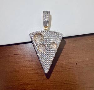 Colgante de Diamante CVD Certificado por IGI, Corte Brillante Redondo, Oro Rosa, Joyería Fina, Estilo Hiphop, Personalizado, para Fiesta, para Hombre - Product Image 5