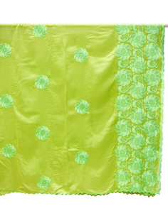 Hijab châle en polyester pour femmes musulmanes africaines, broderie florale, strass, multicolore, doux, respirant, respectueux de la peau, ethnique, hiver - Product Image 2