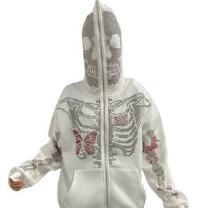 เสื้อมีฮู้ดมีซิปสำหรับผู้ชายเสื้อผ้าแนวสตรีทผ้าใส่สบายน้ำหนักเบามีฮู้ด - Product Image 1