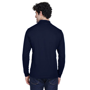 Polo à manches longues en coton doux pour homme, de haute qualité, personnalisé en usine - Product Image 2