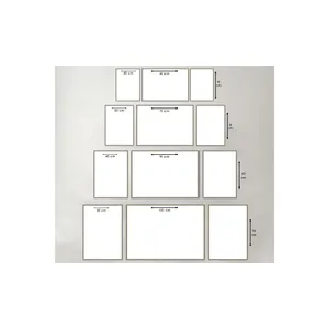 Art mural moderne 3 pièces en métal encadré impression UV incassable peinture sur verre Design motif or - Product Image 1