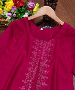 Très belle broderie codage travail haut bas avec dupatta party wear vente en gros et bas prix vêtement ethnique - Product Image 6