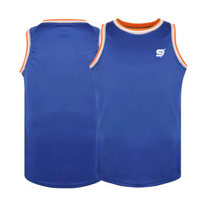 Maillot de basket-ball sur mesure, design unique, respirant, grande taille, haute qualité, séchage rapide, 100% polyester, sans manches, fabriqué au Pakistan - Product Image 1