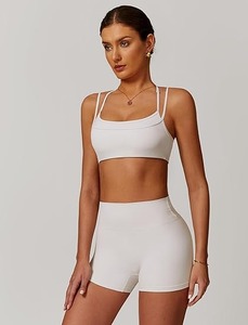 2025 Workout Seamless Gym Bodycon Rompers Sexy <b>Racerback</b> Tummy Control Padded <b>Bra</b> Comfortable Running Yoga Sweat Suit for Spring - Product Image 4