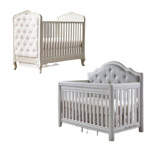 Mobilier design européen pour enfants Chaise longue en bois massif pour bébé box pour bébé lits pour enfants parcs et lits pour enfants directement en usine - Product Image 3