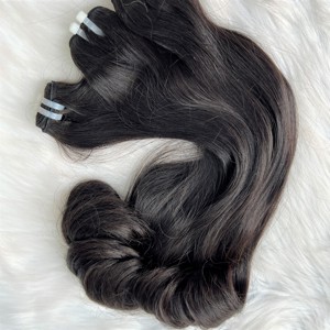 Extensiones de Cabello Humano Vietnamita Virgen Remy de Grado Superior, Doble Trama a Máquina, con Cutícula Alineada, Súper Doble Trama, Color Negro Natural, Venta al por Mayor - Product Image 3