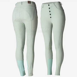 Medias ecuestres con cintura cómoda y material de agarre duradero para paseos largos Medias de equitación para mujeres - Product Image 4